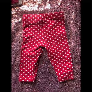 Baby girl red leggings
